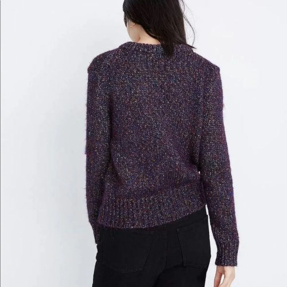 Madewell Shimmer Pullover Chunky Knit Sweater NWT - Picture 5 of 13